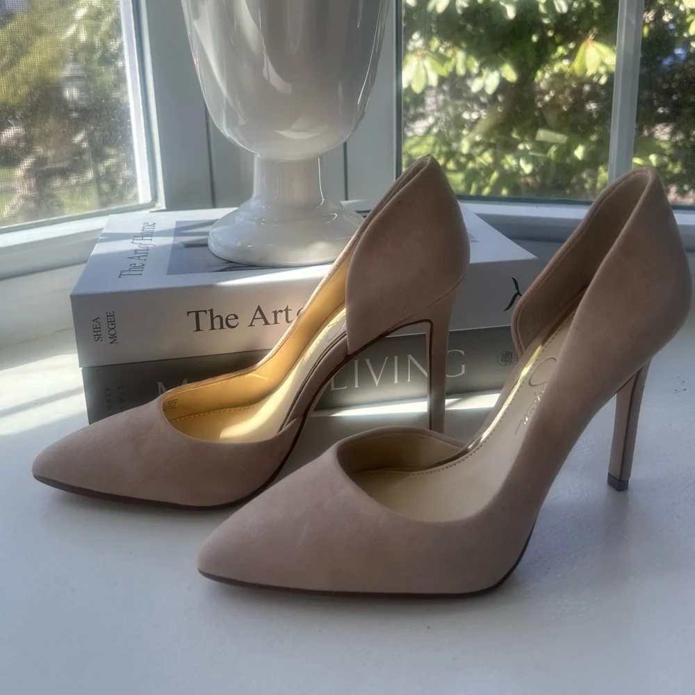 Jessica Simpson light blush pink Pointed-Toe Stiletto Pumps - Picture 1 of 3